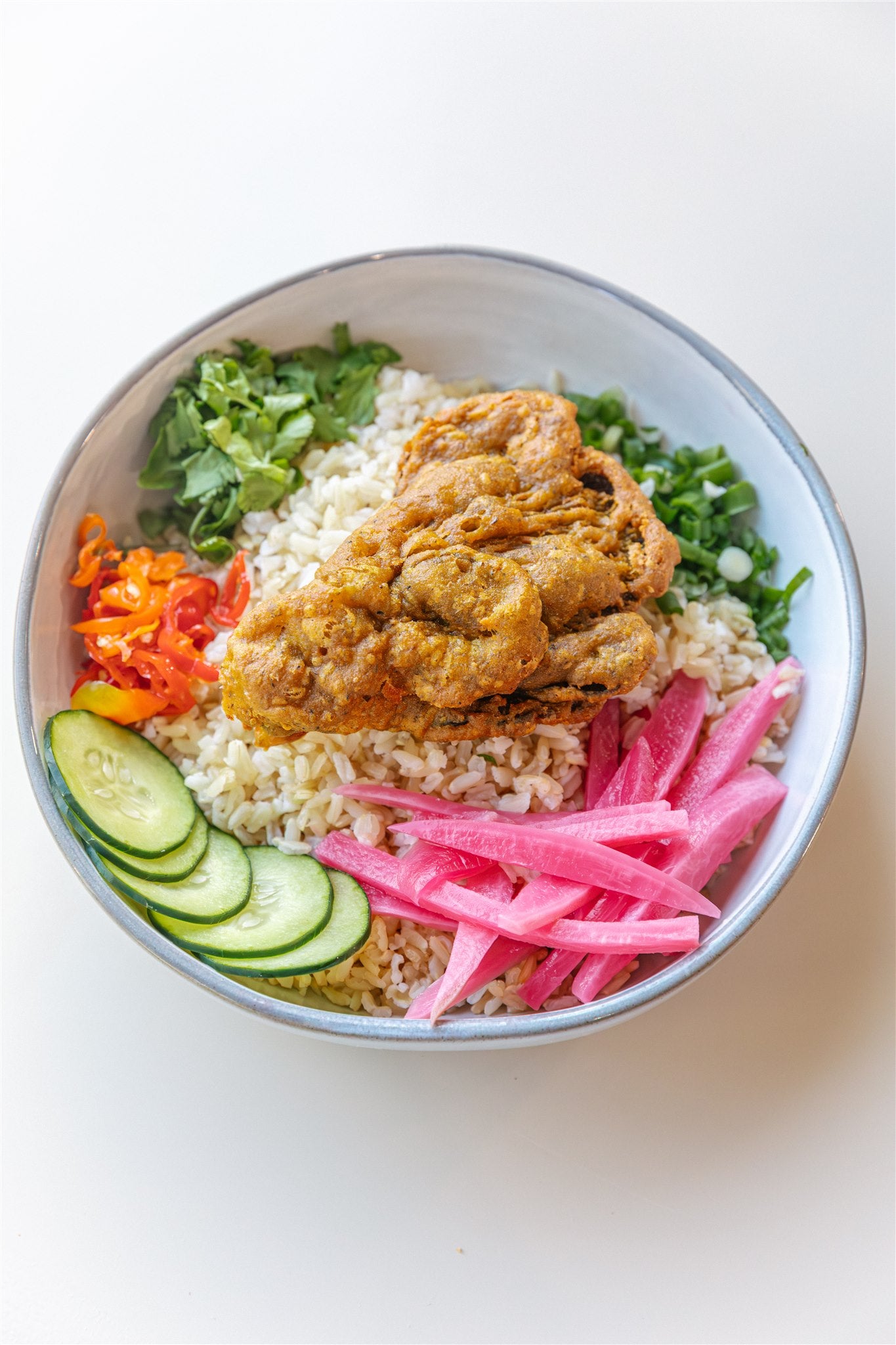 Rice Bowl - Pictured Fried Oyster Bowl